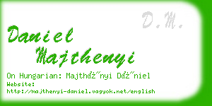 daniel majthenyi business card